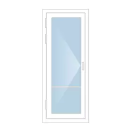 Входная алюминиевая дверь со стеклопакетом и вставкой (холодная) в Москве заказать по ценам производителя с установкой «Лучшие окна»