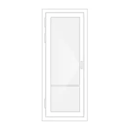 Входная алюминиевая дверь без стекла (холодная) в Москве заказать по ценам производителя с установкой «Лучшие окна»